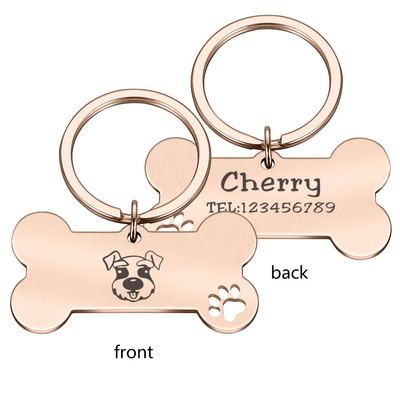 Pielāgojamas suņu kaklasiksnas ID atzīmes Suņa medaļa ar gravējumu vārda adrese Personalizēta kucēnu iejūga nosaukuma plāksnīte Mājdzīvnieki Produktu piederumi