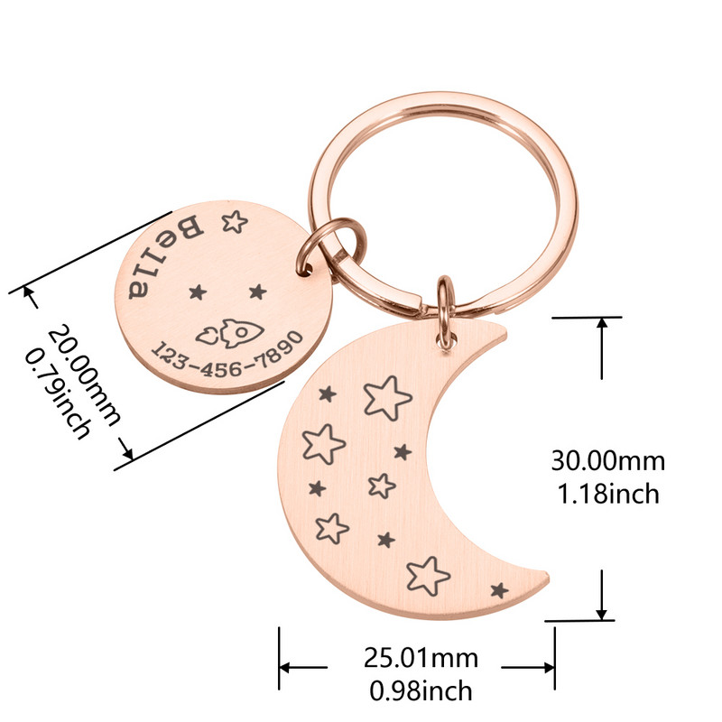 Accesorii pentru cărți de identitate anti-pierdute pentru animale de companie Personalizați etichetă pentru câine Numele telefonului Placă de identificare pentru zgarda de câine mare, personalizat, pentru etichete pentru pisici