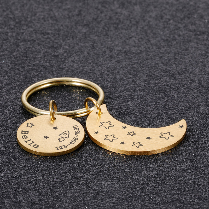 Accesorii pentru cărți de identitate anti-pierdute pentru animale de companie Personalizați etichetă pentru câine Numele telefonului Placă de identificare pentru zgarda de câine mare, personalizat, pentru etichete pentru pisici