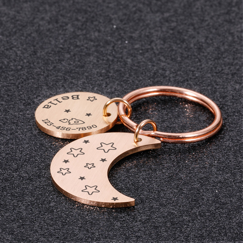 Accesorii pentru cărți de identitate anti-pierdute pentru animale de companie Personalizați etichetă pentru câine Numele telefonului Placă de identificare pentru zgarda de câine mare, personalizat, pentru etichete pentru pisici