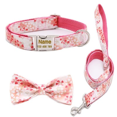 Egyedi nyakörv személyre szabott nylon nyakörv, kisállat azonosító címke nyakörvek gravírozott, nyomtatott kölyöknyakörv póráz kis, közepes méretű kutyák számára