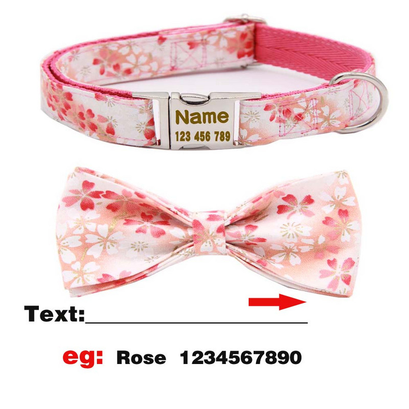 Προσαρμοσμένο κολάρο σκύλου Προσαρμοσμένο νάιλον γιακά γιακά κατοικίδιων με ετικέτα για κατοικίδια με χαραγμένο λουρί για κολάρο κουταβιού για μικρά μεσαία μεγάλα σκυλιά