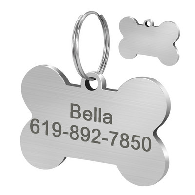 Εξατομικευμένη ετικέτα ονόματος κατοικίδιου για σκύλους Προσαρμοσμένα σκυλιά κουταβιού Κοκάλινα ετικέτες Αξεσουάρ Χαραγμένο μενταγιόν κατά της απώλειας Ετικέτα γιακά κατοικίδιων ζώων