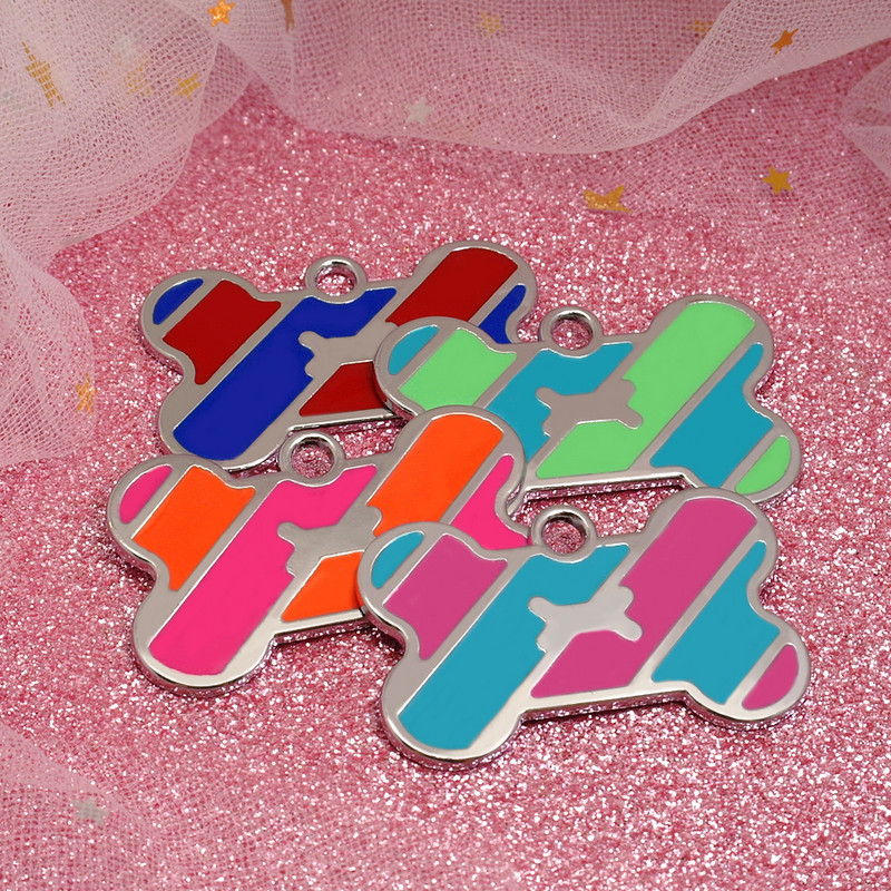 Εξατομικευμένη ετικέτα ονόματος κατοικίδιου για σκύλους Προσαρμοσμένα σκυλιά κουταβιού Κοκάλινα ετικέτες Αξεσουάρ Χαραγμένο μενταγιόν κατά της απώλειας Ετικέτα γιακά κατοικίδιων ζώων