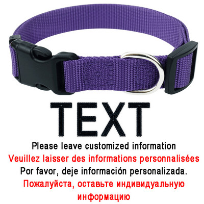 Tikitud koera kaelarihm Kohandatud lemmikloomade isikupärastatud kaelarihm nimi ja telefoninumber nailonist kaelakee väike keskmine suur