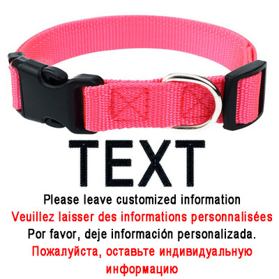 Tikitud koera kaelarihm Kohandatud lemmikloomade isikupärastatud kaelarihm nimi ja telefoninumber nailonist kaelakee väike keskmine suur