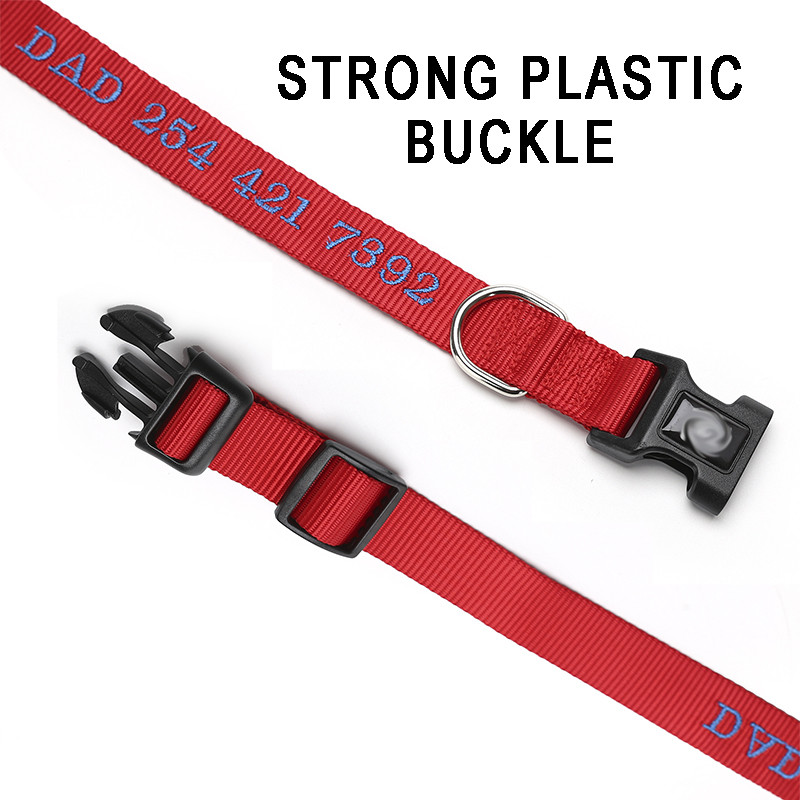 Tikitud koera kaelarihm Kohandatud lemmikloomade isikupärastatud kaelarihm nimi ja telefoninumber nailonist kaelakee väike keskmine suur