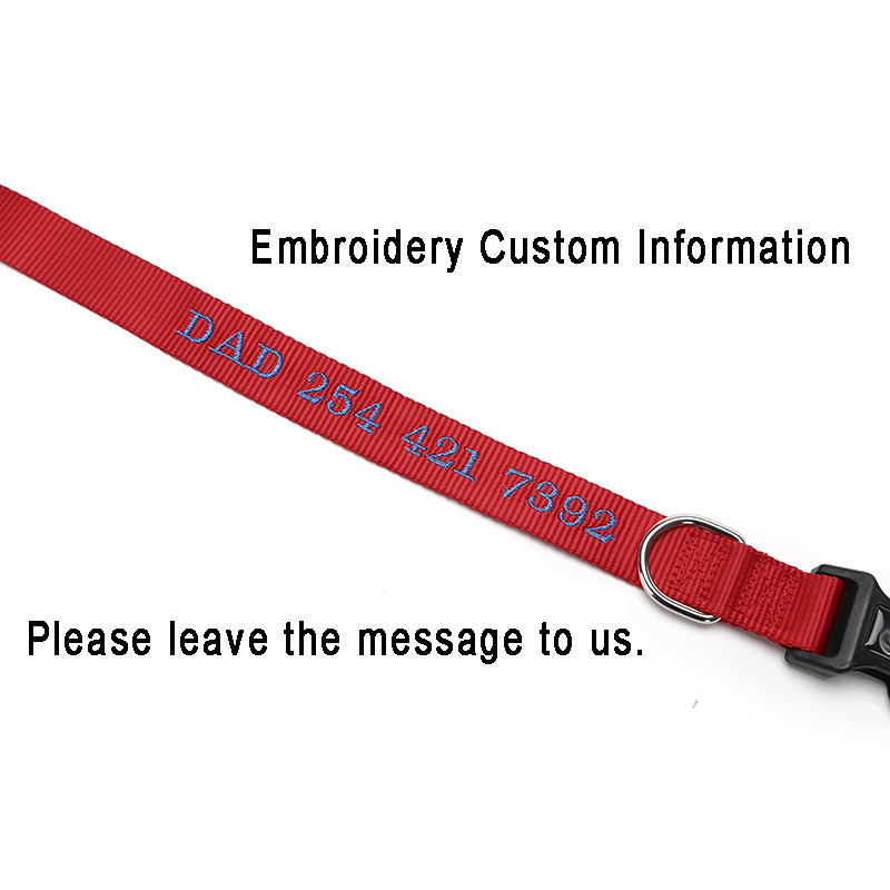 Tikitud koera kaelarihm Kohandatud lemmikloomade isikupärastatud kaelarihm nimi ja telefoninumber nailonist kaelakee väike keskmine suur