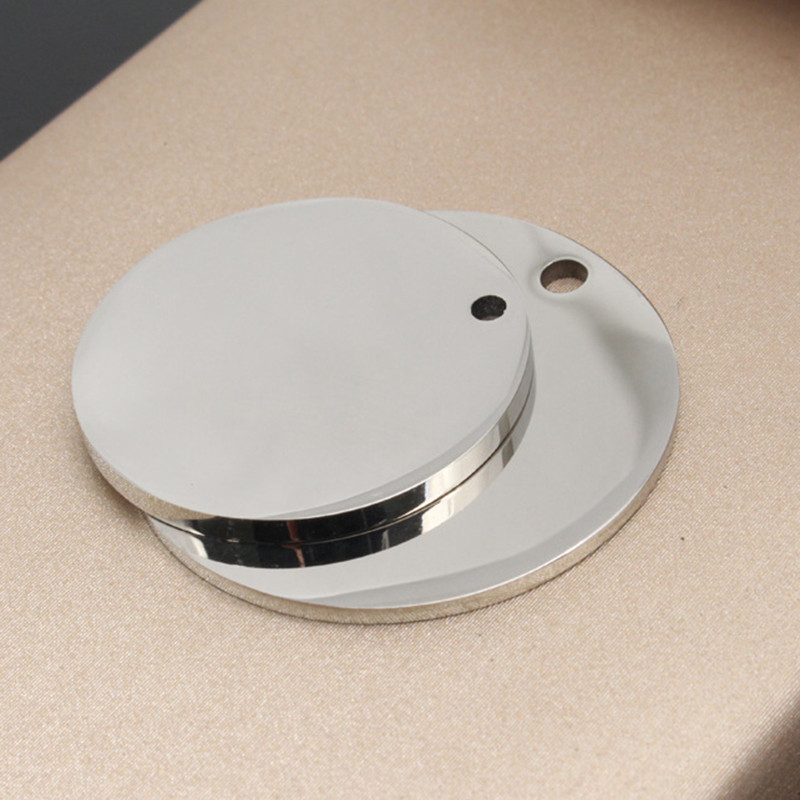 Κύκλος εξατομικευμένη προσαρμοσμένη ταυτότητα σκύλου Ετικέτα γιακά με μοτίβο δάσος για γάτα κρεμαστό κόσμημα με χαραγμένο κολιέ για κατοικίδια Αλυσίδα γούρι προμήθειες