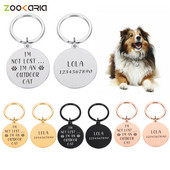 Personalizēta mājdzīvnieka identifikācijas birka Kaķu suņu apkakles nosaukuma plāksnīte Suņiem pret pazaudēšanu vārda birkas Pielāgojamas iegravētas kaklarotas ķēdes mājdzīvnieku piederumi