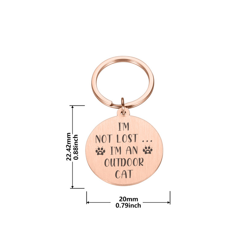 Personalizēta mājdzīvnieka identifikācijas birka Kaķu suņu apkakles nosaukuma plāksnīte Suņiem pret pazaudēšanu vārda birkas Pielāgojamas iegravētas kaklarotas ķēdes mājdzīvnieku piederumi