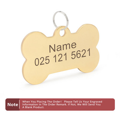 Guler personalizat pentru pisici Nume animal de companie cu două fețe, etichetă pentru animale de companie din oțel inoxidabil gravată cu laser, etichetă de identificare pentru câine în formă de os gravată, personalizată