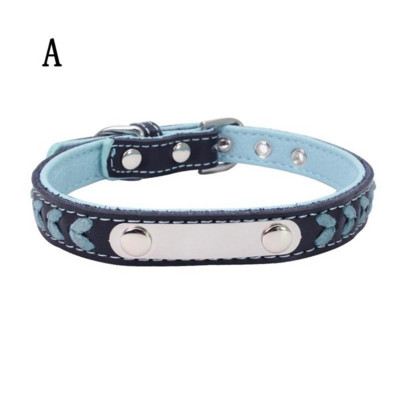 Catel Pet Pisica Catel Impletit Guler Caine Gravat Personalizat Guler Piele Personalizat Cu Nume