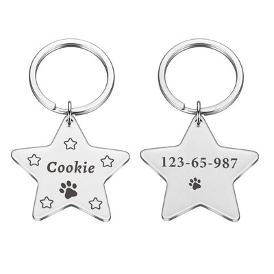 Etichetă de identificare pentru câine de companie gravată gratuit Etichetă de identificare personalizată pentru cățeluș de pisică Accesorii pentru guler pentru câini de companie personalizate Etichete cu nume anti-pierdute pentru câini pandantiv