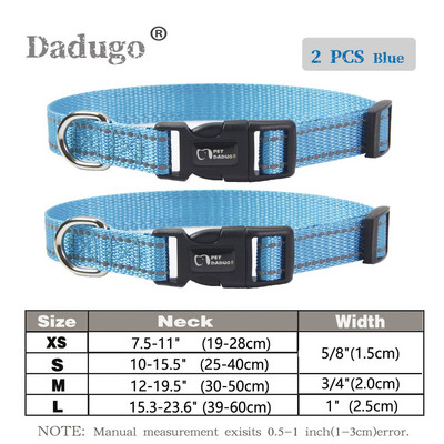 Reflection Dog Collar 2 τεμαχίων Σετ Ρυθμιζόμενο Υψηλής ποιότητας Κολάρο για κατοικίδια Μικρό Medium Medium Large Dog German Shepherd