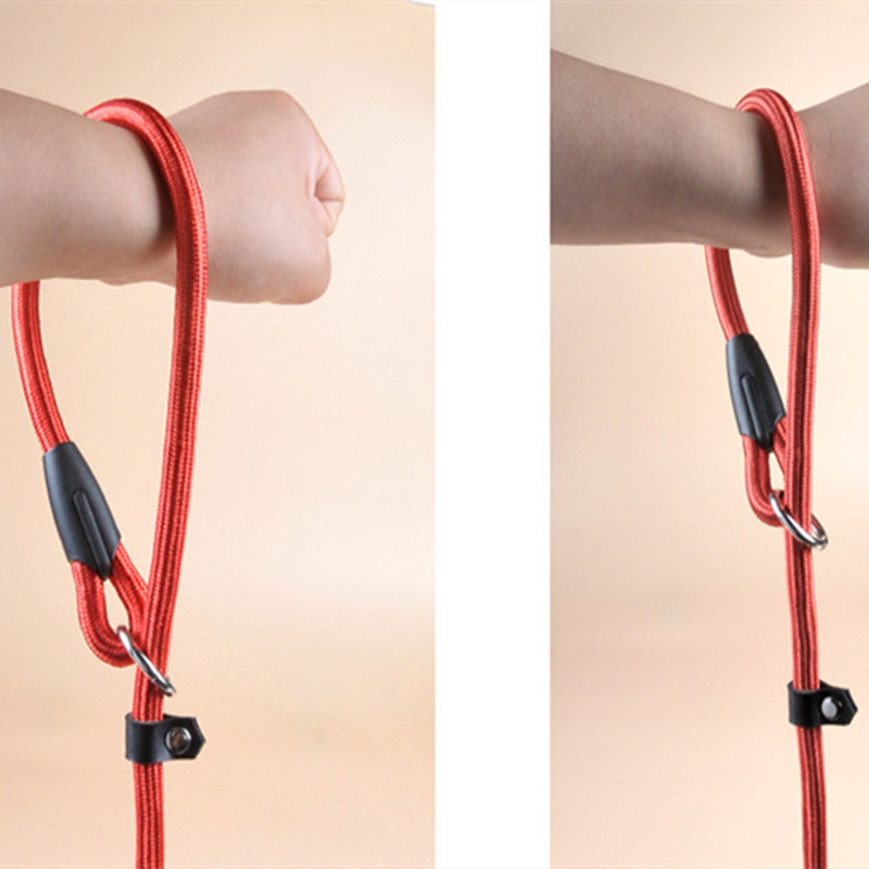 Koera jalutusrihm P-nöör lemmikloomade jalutusrihm P-ketiga Vastupidav nailonist libisemisnöör Väike, keskmine lemmiklooma kutsikatarvikud Reguleeritav koera rihm kaelarihm