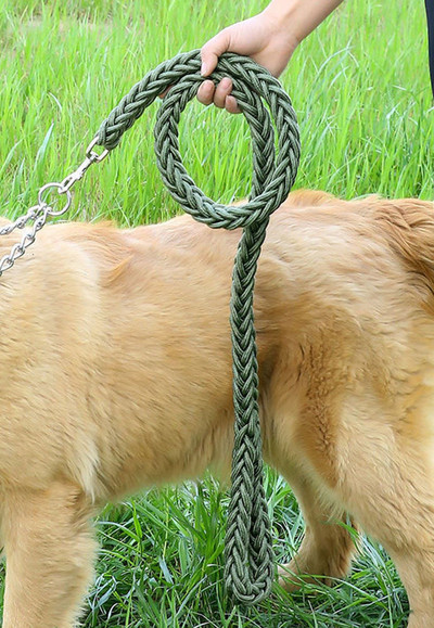 Koerarihm raskeveokite nailonist punutud köis, tugev 120 cm koerarihm Mugav lemmikloomade ümmargune treeningnöör väikestele keskmise suurusega koertele