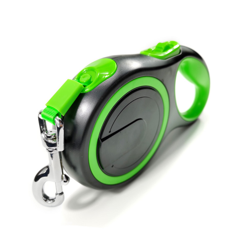 Lesă lungă pentru animale de companie pentru câini mari Lesă pentru câini de talie mare, automată, retractabilă, durabilă, din nailon, extensibilă, pentru cățeluș mic, frânghie de tracțiune, centură de plumb