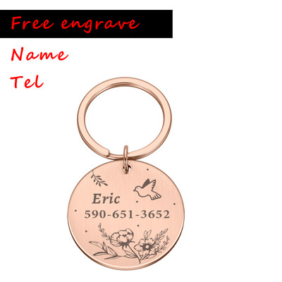 Nume personalizat Etichetă de identificare anti-pierdere Înregistrare gravată Nume Tel Pisică Cățeluș Personalizat Medalie Osoasă Pandantiv Câine Accesoriu guler pentru animale de companie