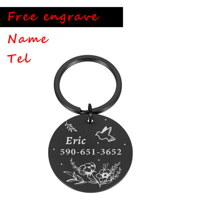 Nume personalizat Etichetă de identificare anti-pierdere Înregistrare gravată Nume Tel Pisică Cățeluș Personalizat Medalie Osoasă Pandantiv Câine Accesoriu guler pentru animale de companie