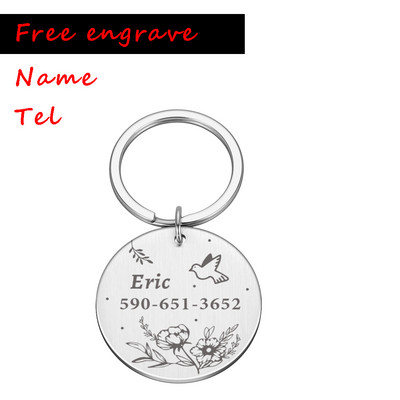 Nume personalizat Etichetă de identificare anti-pierdere Înregistrare gravată Nume Tel Pisică Cățeluș Personalizat Medalie Osoasă Pandantiv Câine Accesoriu guler pentru animale de companie