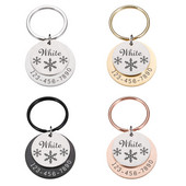 Etichetă de câine personalizată pătrată Gravare gratuită Nume Pet Tel Pet Dog Guler Anti-pierdere câine Pandantiv Accesorii pentru animale de companie pentru câini ошейник для собак