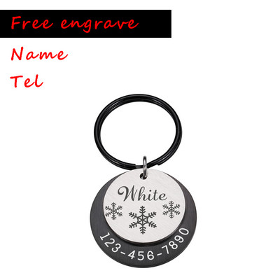Etichetă de câine personalizată pătrată Gravare gratuită Nume Pet Tel Pet Dog Guler Anti-pierdere câine Pandantiv Accesorii pentru animale de companie pentru câini ошейник для собак