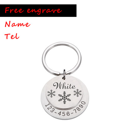 Etichetă de câine personalizată pătrată Gravare gratuită Nume Pet Tel Pet Dog Guler Anti-pierdere câine Pandantiv Accesorii pentru animale de companie pentru câini ошейник для собак