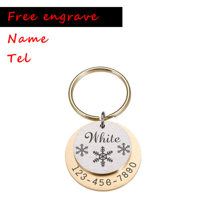 Etichetă de câine personalizată pătrată Gravare gratuită Nume Pet Tel Pet Dog Guler Anti-pierdere câine Pandantiv Accesorii pentru animale de companie pentru câini ошейник для собак
