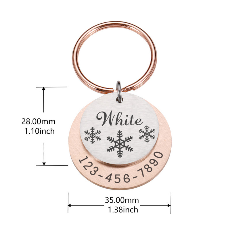 Etichetă de câine personalizată pătrată Gravare gratuită Nume Pet Tel Pet Dog Guler Anti-pierdere câine Pandantiv Accesorii pentru animale de companie pentru câini ошейник для собак