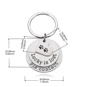 Персонализиран етикет за котка, куче, домашен любимец, изгубен гравиран идентификационен номер на домашен любимец, име за котка, кученце, етикет за нашийник за кучета, висулка, ключодържател, аксесоари за домашни любимци