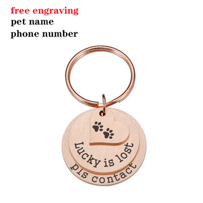 Personalizēta kaķa suņa mājdzīvnieka identifikācijas zīme pazaudēta iegravēts mājdzīvnieka ID nosaukums kaķa kucēnam, suņa kaklasiksnas birkas piekariņš atslēgu piekariņš mājdzīvnieku piederumi