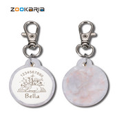 Personalizirane mačke Psi ID oznake Cvijet prilagođen za male i velike kućne ljubimce Ogrlice Dodaci Privjesak Ogrlica Lanac Ugraviran šarm