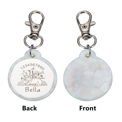 Personalizirane mačke Psi ID oznake Cvijet prilagođen za male i velike kućne ljubimce Ogrlice Dodaci Privjesak Ogrlica Lanac Ugraviran šarm