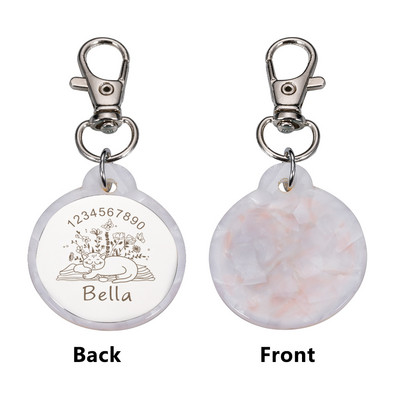 Personalizirane mačke Psi ID oznake Cvijet prilagođen za male i velike kućne ljubimce Ogrlice Dodaci Privjesak Ogrlica Lanac Ugraviran šarm