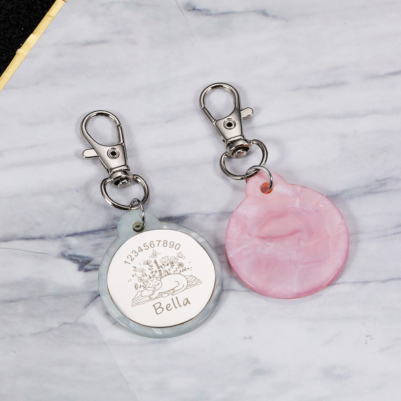 Personalizirane mačke Psi ID oznake Cvijet prilagođen za male i velike kućne ljubimce Ogrlice Dodaci Privjesak Ogrlica Lanac Ugraviran šarm