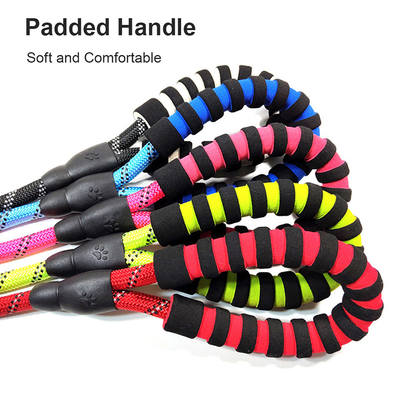 Benepaw reguleeritav lemmikloomarihmaga kaelarihm 2-ühes helkurpolsterdatud käepidemega koerte libisemisrihma treeningnöör väikestele keskmise suurusega koertele