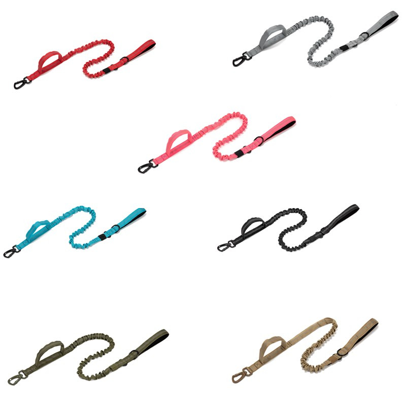 Šviesą atspindintis šunų pavadėlis su 2 rankenomis, greitai atleidžiamas, tvirtas naminių gyvūnėlių vedžiojimo lynas, elastiniai pavadėliai, skirti šunų dresavimui