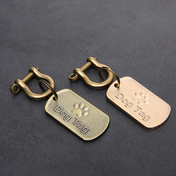 vintage Personalized Dog ID Tag Χαραγμένες ετικέτες Pet Dog Collar Accessories Προσαρμοσμένες ετικέτες ονόματος κουταβιού γάτας για σκύλους Κολιέ Μενταγιόν