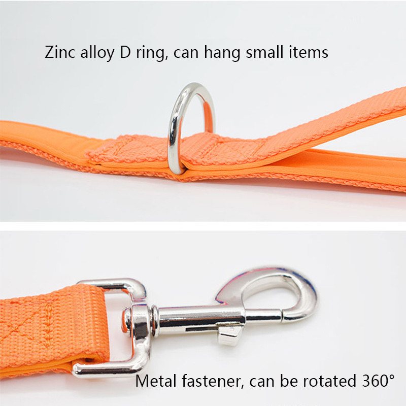 Lesă pentru câini din nailon, 120 cm țesătură pentru scufundări Lesă pentru plimbare pentru câini de companie, mâner confortabil, pentru câini mari, mijlocii și mici Accesorii pentru animale de companie