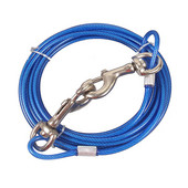 Dog Tie Out Cable Chain 10 ft, για μικρούς μεσαίους μεγάλους σκύλους έως 100 lbs - Λουρί σκύλου για εξωτερικούς χώρους, αυλή, κάμπινγκ