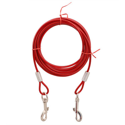Dog Tie Out Cable Chain 10 ft, για μικρούς μεσαίους μεγάλους σκύλους έως 100 lbs - Λουρί σκύλου για εξωτερικούς χώρους, αυλή, κάμπινγκ