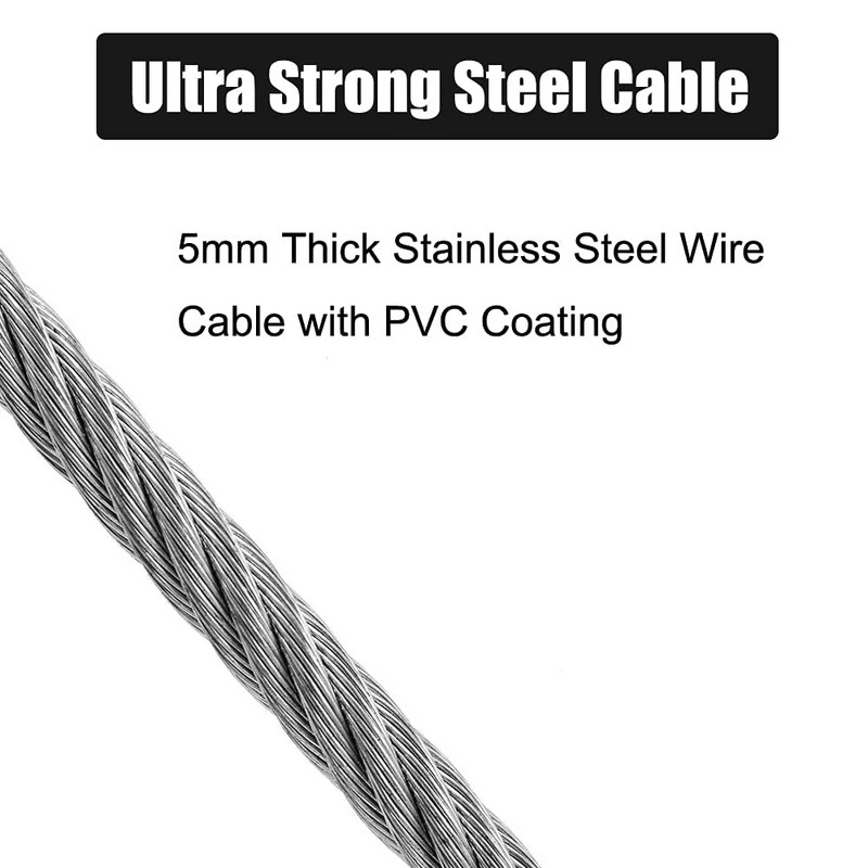 Dog Tie Out Cable Chain 10 ft, για μικρούς μεσαίους μεγάλους σκύλους έως 100 lbs - Λουρί σκύλου για εξωτερικούς χώρους, αυλή, κάμπινγκ