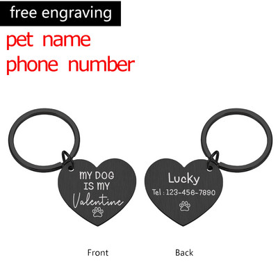 Etichetă de identificare anti-pierdere Gulerele pentru câini Numele telefonului gravat Cățeluș Personalizat Medalie de os Pandantiv Produs personalizat Accesorii pentru zgarda pentru câini