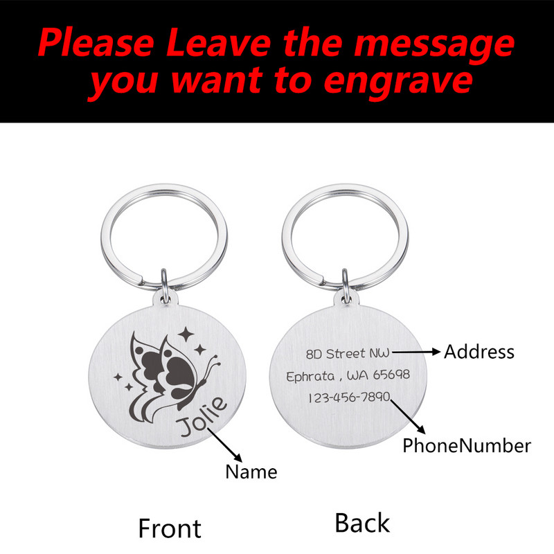 Accesorii pentru câini Etichete personalizate de identificare pentru câini Guler personalizat pentru câine pentru pisică Perro Anti-Lost Collier Chien ошейник для кошек