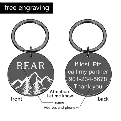 Pielāgotas pretpazaudēšanas abpusējas iegravētas mājdzīvnieka ID suņu birkas Personalizētas suņu kakla siksnas aksesuāri Dekorācijas Kaķu kaklasiksnas Suņu birkas