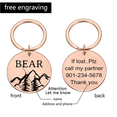 Pielāgotas pretpazaudēšanas abpusējas iegravētas mājdzīvnieka ID suņu birkas Personalizētas suņu kakla siksnas aksesuāri Dekorācijas Kaķu kaklasiksnas Suņu birkas