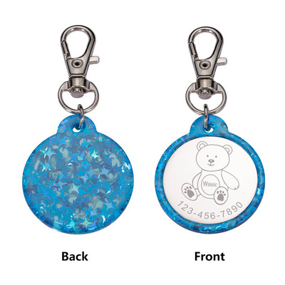 Etichetă personalizată de identificare pentru câini și pisici Guler colorat de identificare pentru animale de companie Etichete cu nume pentru urs Etichete personalizate din oțel inoxidabil pentru animale de companie Accesorii pentru etichetă