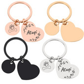 Oznake za identifikaciju psa Personalizirane besplatne gravirane prilagođene privjeske od nehrđajućeg čelika Anti-lost Ogrlica s natpisnom pločicom Ogrlica za kućne ljubimce Dodaci za štene