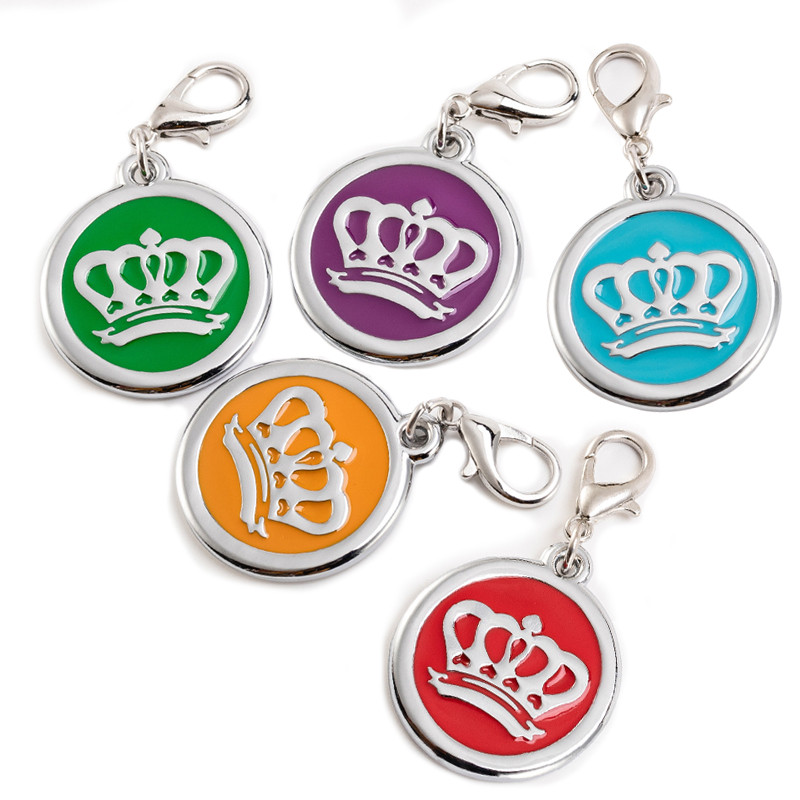 Armas kroonkoera bränd Laserkirjad Lemmiklooma ID-kaart Isikupärastatud võtmehoidja Lemmikloomakoeratarbed Kaelakee Kassisild Koeratarvikud